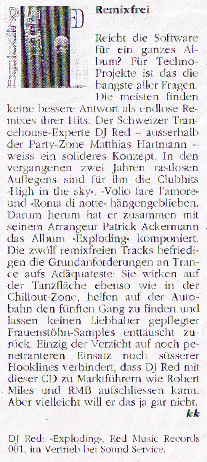 Zeitungsartikel Remixfrei